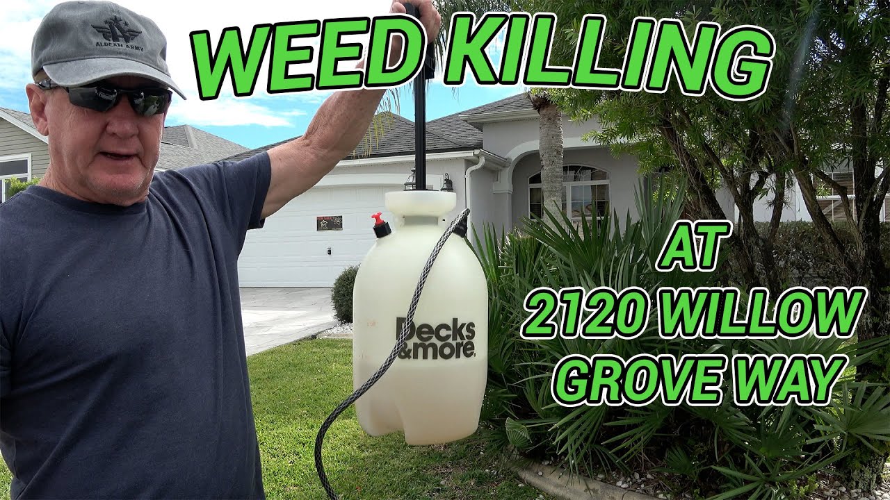 Уничтожение сорняков: заключительный этап работ во дворе | Виллоу Гроув Уэй, Зе Виллиджес, Флорида