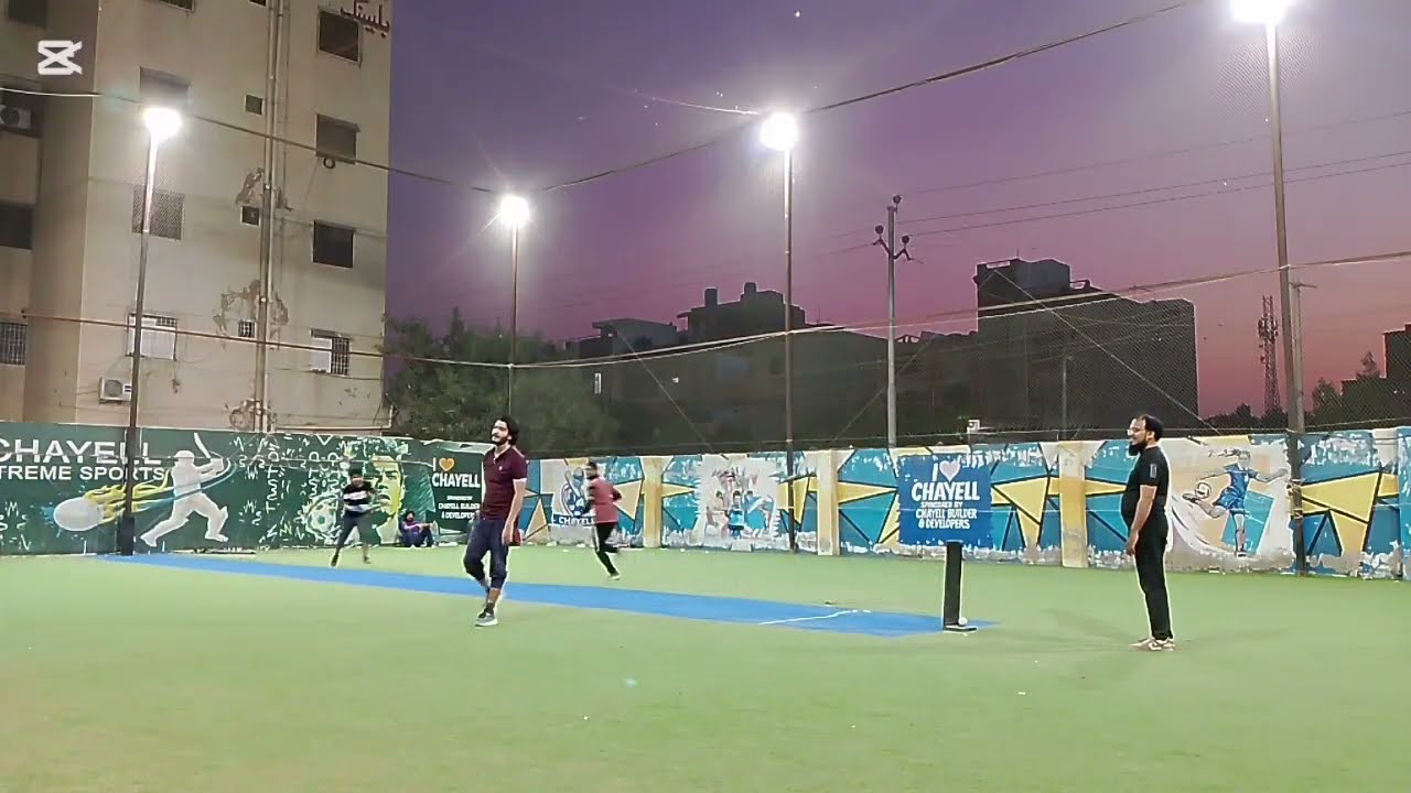 100 Runs Partnership Faraz & Hassan  Indoor Cricket  Match no 1 Chayell iIndooe  North karachi