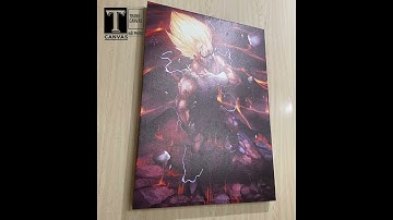 Tranh Canvas tràn viền Anime DragonBall Vegeta 4K - Sức Mạnh Hủy Diệt Cuối Cùng | T-Canvas Hải Phòng