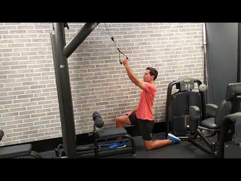 Kneeling Unilateral Lat Pulldown