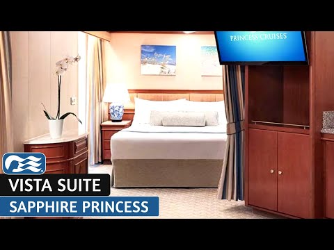 Sapphire Princess Vista Suite walkthrough tour