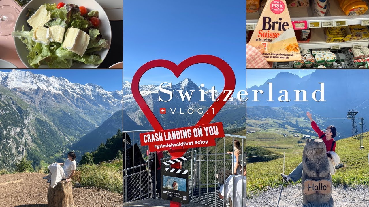 🇨🇭Switzerland Vlog | 스위스 여행, 스위스 물가 Coop 쿱마트 쇼핑, 융프라우 VIP패스·인터라켄 숙소 추천·피르스트(First)·뮤렌(Mürren) 통나무