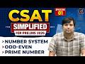 Number System, Odd-Even, Prime Number | CSAT for PRELIMS 2026 | Drishti IAS English