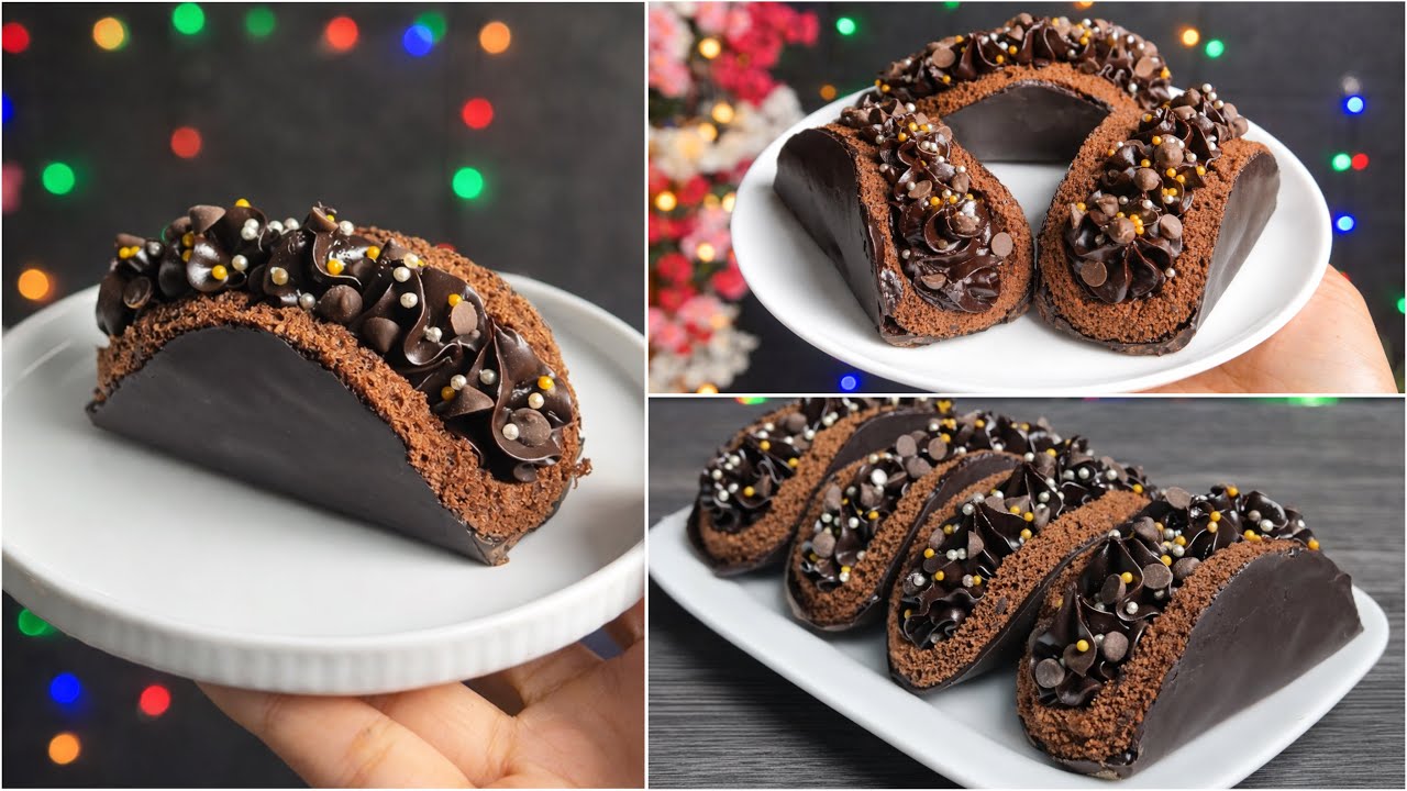 এত অল্প খরচে হাতে তৈরি এমন ইউনিক চকলেট টাকো ডেজার্ট কল্পনা করা যায়না‼️Eid Dessert Chocolate Tacos