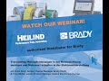 Brady Webinar - Traceability: Herausforderungen in der Kennzeichnung meistern und Mehrwert schaffen
