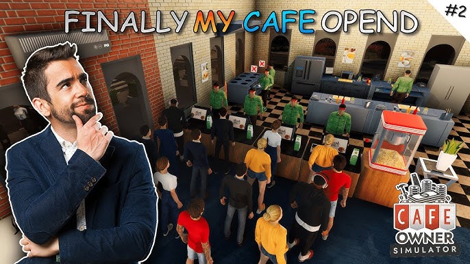 Novo Jogo] Simulador de Restaurante Frenético, Conhecendo Cafe Owner  Simulator