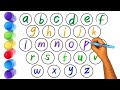 Fun and easy tracing abc alphabets letters for toddlers and kids  abcd  uppercase capital a to z
