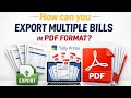 Export all sale invoices in PDF format in Tally Prime | multi Invoice Export from Tally Prime #trend