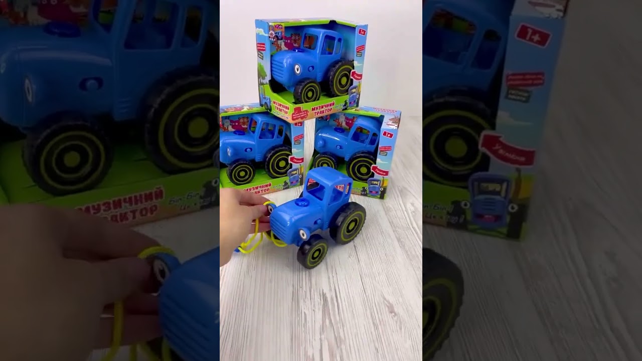 Купить Музыкальная игрушка с подсветкой Синий трактор TK 11203 с
