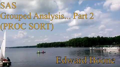 Grouped Analysis in SAS... Part 2 (PROC SORT)