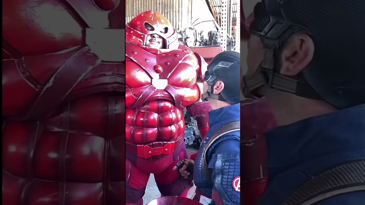 Dad Jokes with CaptainAmerica and juggernaut  #cosplay #marvel #marvelcosplayer #juggernaut