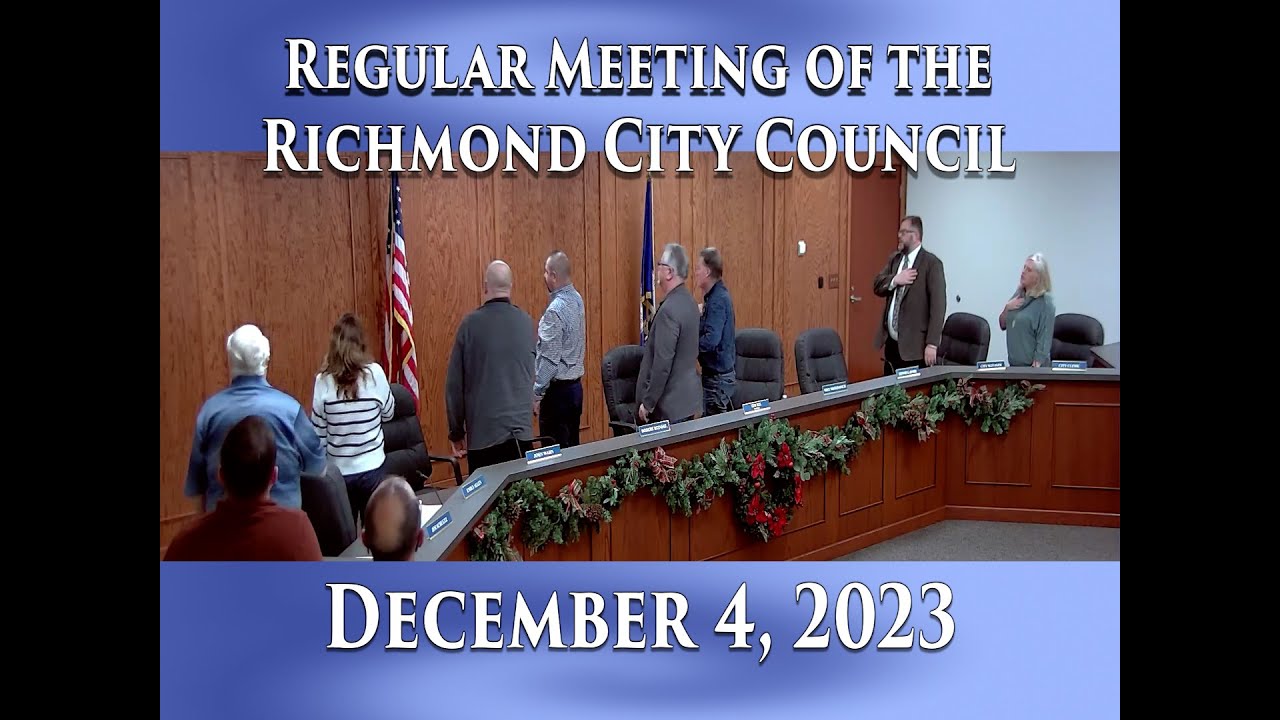 Regular Meeting of the Richmond City Council on December 4, 2023 - YouTube