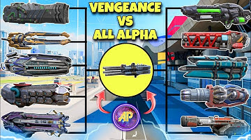 🔥 ALL ALPHA TITAN WEAPONS VS VENGEANCE COMPARISON! || WAR ROBOTS WR ||