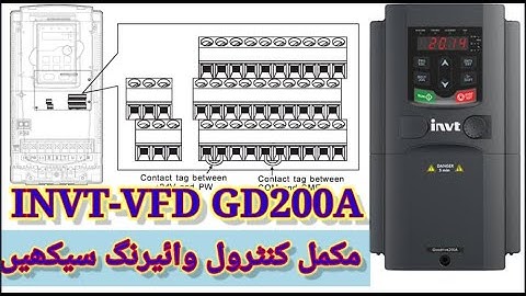 INVT VFD GD200A TERMINAL CONTROL WIRING|PROGRAMMING#INVT#VFD