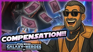 Compensation From Capital Games!! Wealth Beyond Your Wildest Dreams in Star Wars Galaxy of Heroes!!!