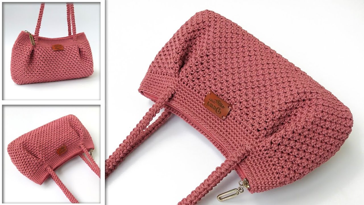 ОЧЕНЬ ПРОСТОЙ И ЛЕГКИЙ УРОКИ ПО ВЯЗАНИЮ КРАСИВОЙ СУМКИ КРЮЧКОМ ДЛЯ НАЧИНАЮЩИХ