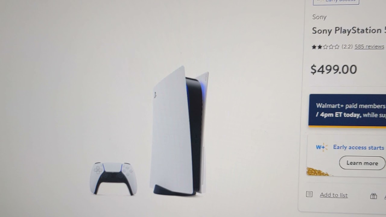 ps5 Walmart restock