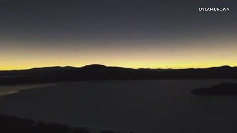 Eclipse totality in Jackman captured by drone footage in timelapse video