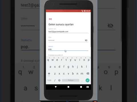 Gaziantep Amerikan Kültür Koleji Android Mail Kurulumu