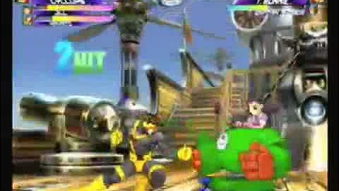 Marvel VS Capcom 2 Gameplay Video for Sega Dreamcast