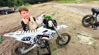 First time at Fox Valley Off-road! Muddy!! Rained out race! #moto 