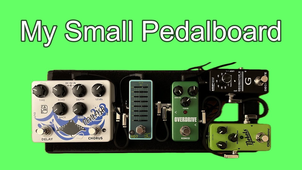 Small Pedalboard That Covers My Gig Essential Effects - YouTube