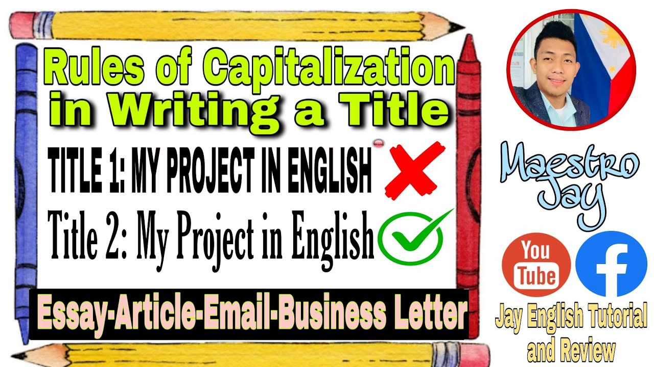 capitalization in the title of an essay