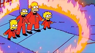 Homer's family was surrounded by a circle of fire