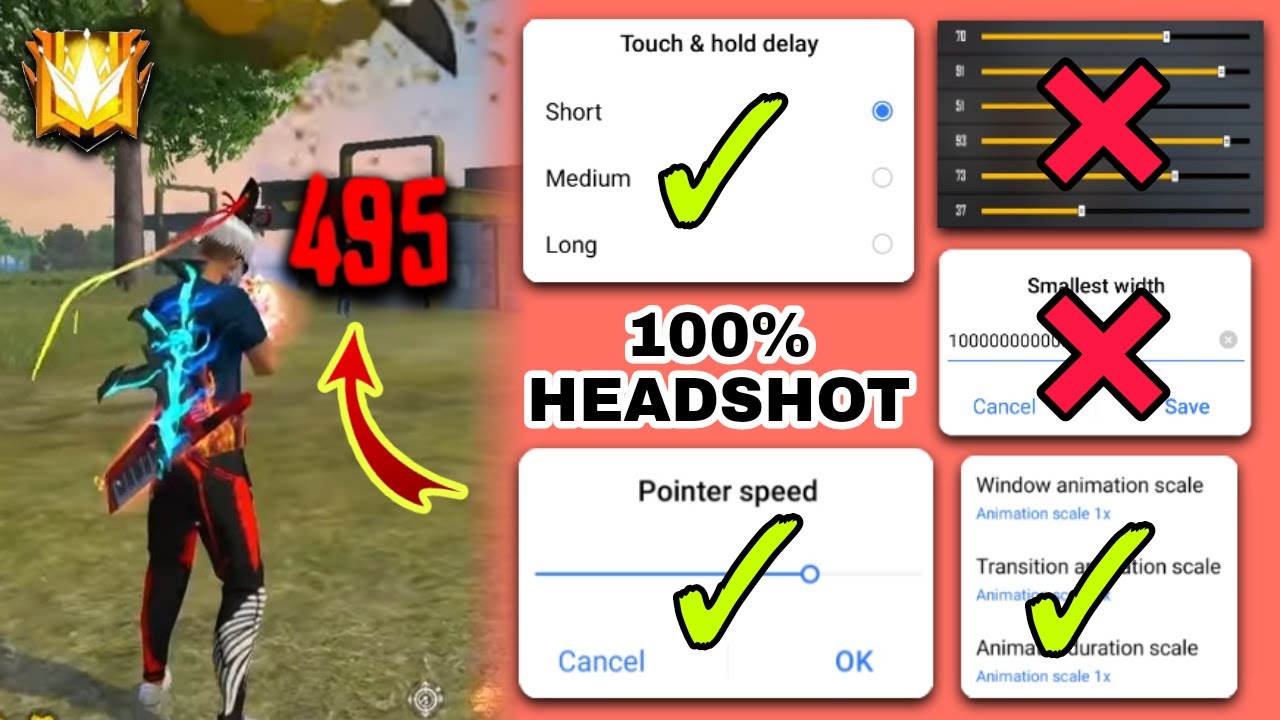 AFTER UPDATE | AUTO HEADSHOT SETTING IN FREE FIRE | FREE FIRE HEADSHOT SETTING AFTER UPDATE