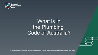 What is in the Plumbing Code of Australia