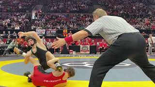 106 lbs D2 OH State Final Grady Moos, Elyria Catholic vs Zane Russell, Wapakoneta