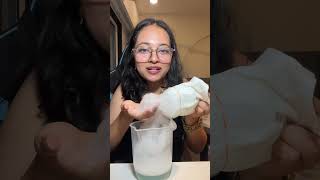 Making dehydrated bubbles!