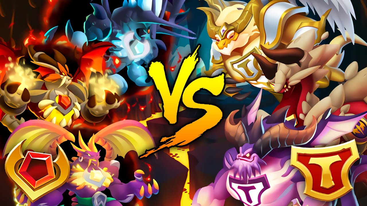 DRAGONES TITANES VS DRAGONES VAMPIROS - BATALLA DEFINITIVA! Dragon City