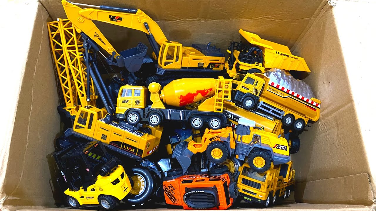 EXCAVATOR LESU ET30H, MEGA RC TRUCKS, RC TRACTORS, RC MACHINES COLLECTION!! KABOLITE K350-200 DIGGER