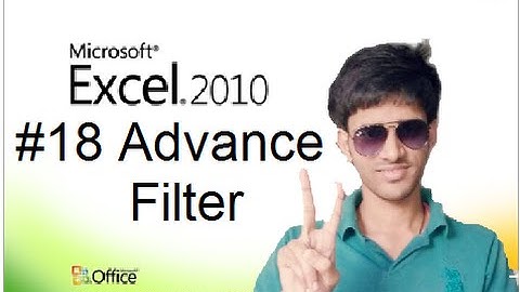 #18 How to Use Advance Filter in MS Excel (Hindi/Urdu) Shubham Jangid