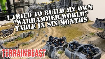 My Epic Warhammer 40k "Warhammer World Inspired" Table, That Took Me 6 Months To Build!