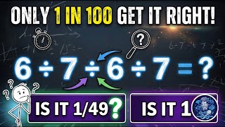 Only 1 in 100 People Gets the Correct Answer !