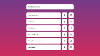 Creating a Font Generator with HTML, CSS, and JavaScript Step by Step