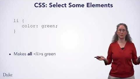 CSS Basics Making Web Pages in Style   Duke University  Coursera