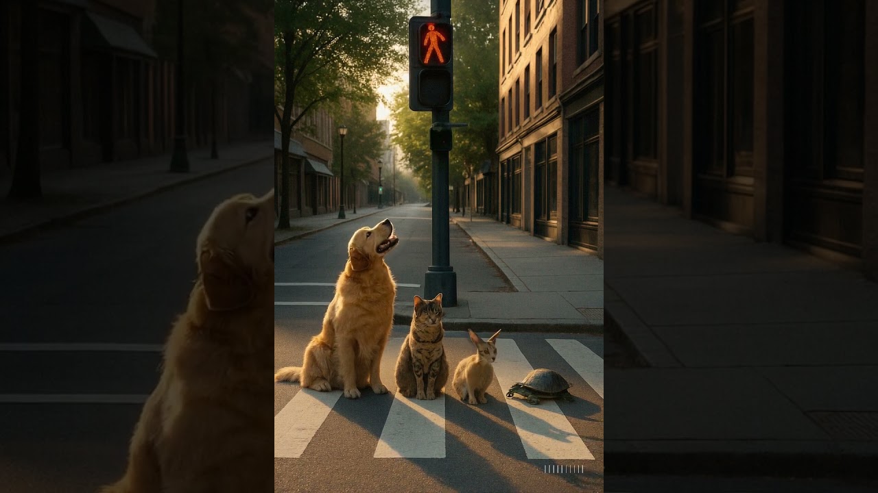 The patient animals finally got the green light😂😁