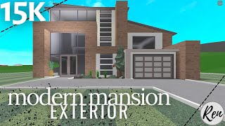 15k bloxburg modern mansion exterior