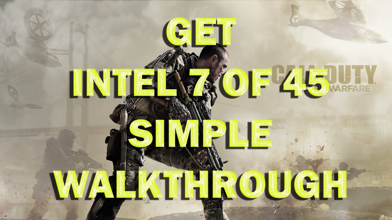 Advanced Warfare Walkthrough Finding INTEL 7 of 45 on Traffic Campaign.