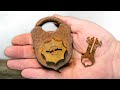 Rusty Antique Lock Restoration - Awesome Restoration