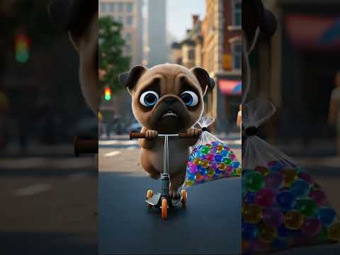 Dog Creates the BIGGEST Orbeez Pool Ever! 😱🌈 Hilarious Transformation #shorts #cute #dog