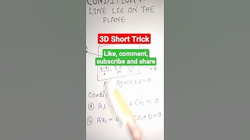 line and plane tricks| 3D coordinate geometry trick| #short #shorts #shortvideo #jeemain2021 #tricks