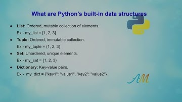 Python Data Structures |What is List, Tuple,Set,Dictionary| #ListVsTuple|#Python#interviewquestions