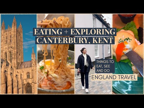 ENGLAND TRAVEL VLOG 🇬🇧 Things to do in Canterbury, food tour, hotel tour, cathedral + must eats