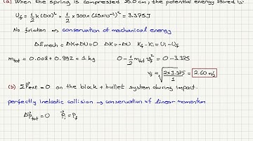 Firing a Bullet At  a Block Attached To a Coil