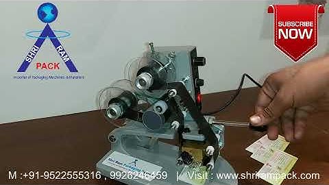 Hand Coding Machine | Manual Batch Coding Machine|Batch Printing Machine | Hot Foil Coding Machine