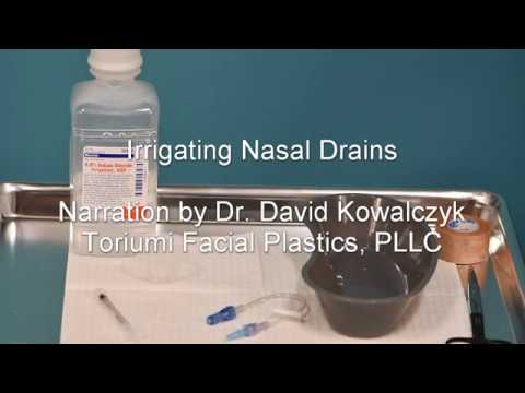 Video thumbnail: Drain Irrigation How-To — Toriumi Facial Plastics